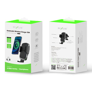 Rixus RXWC48 Draadloze Autolader Zwart
