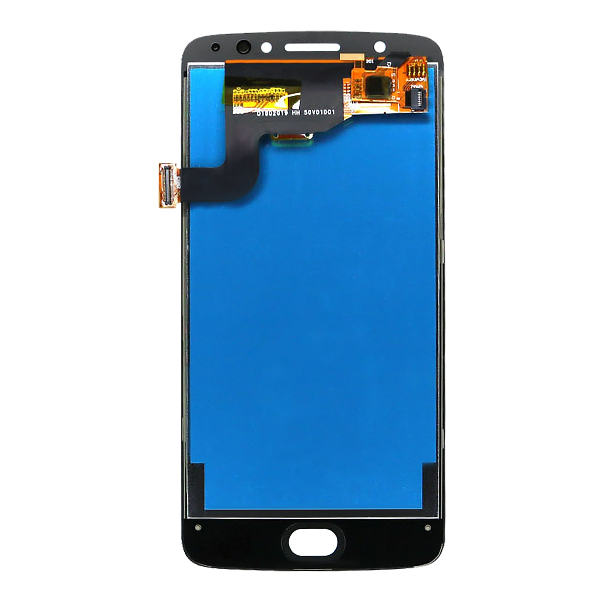 Motorola Moto E4-scherm en digitizer zonder frame, zwart, OEM