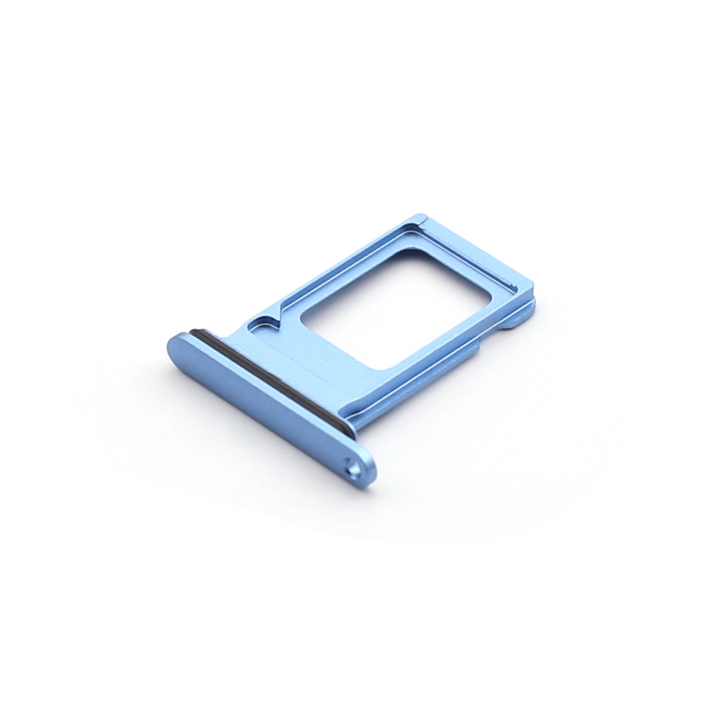 For Apple iPhone XR Sim kaarthouder Blauw Getrokken
