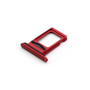For Apple iPhone XR Sim kaarthouder rood getrokken