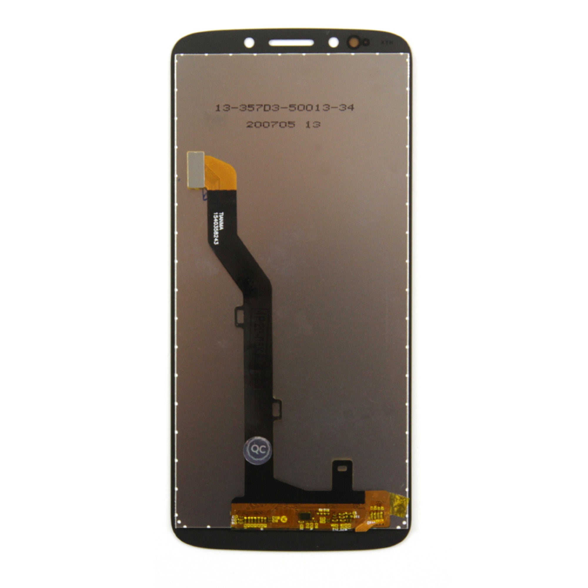 Motorola Moto E5-scherm en digitizer zonder frame, zwart, OEM