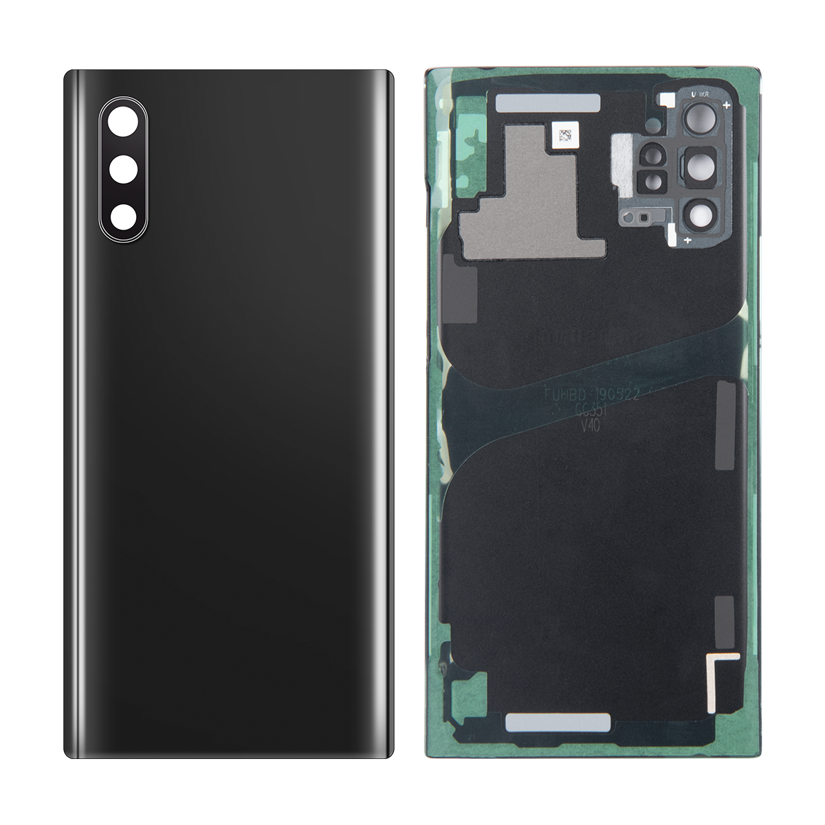 Samsung Galaxy Note 10 Plus N975F achterkant met lens Aura Black OEM