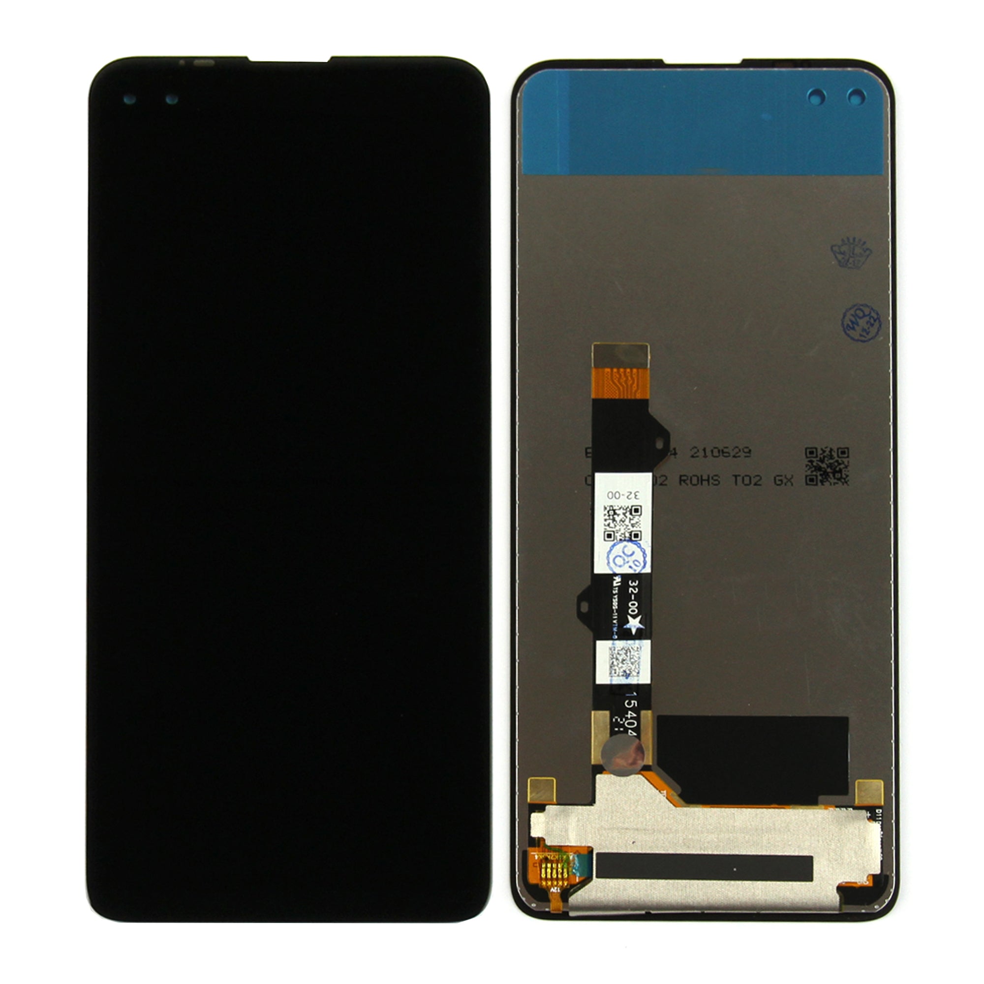 Motorola Moto G100-scherm en digitizer zonder frame, zwart, OEM