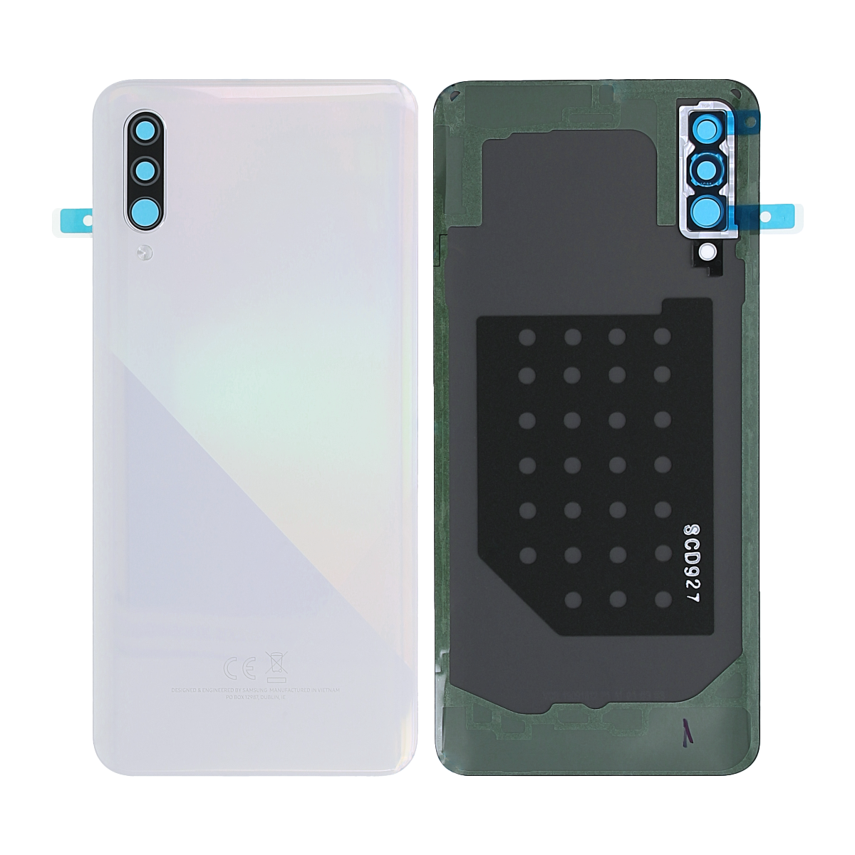 Samsung Galaxy A30s A307F achterkant met lensprisma Crush White OEM