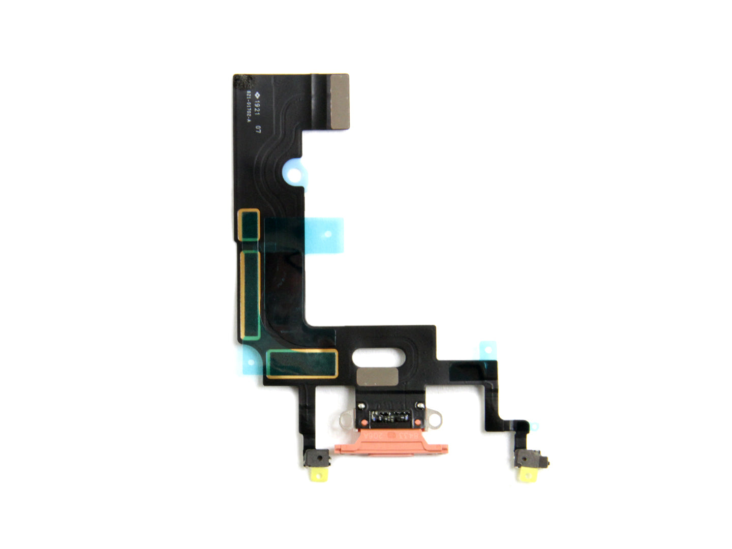 For Apple iPhone XR systeem opladen Flex Coral getrokken
