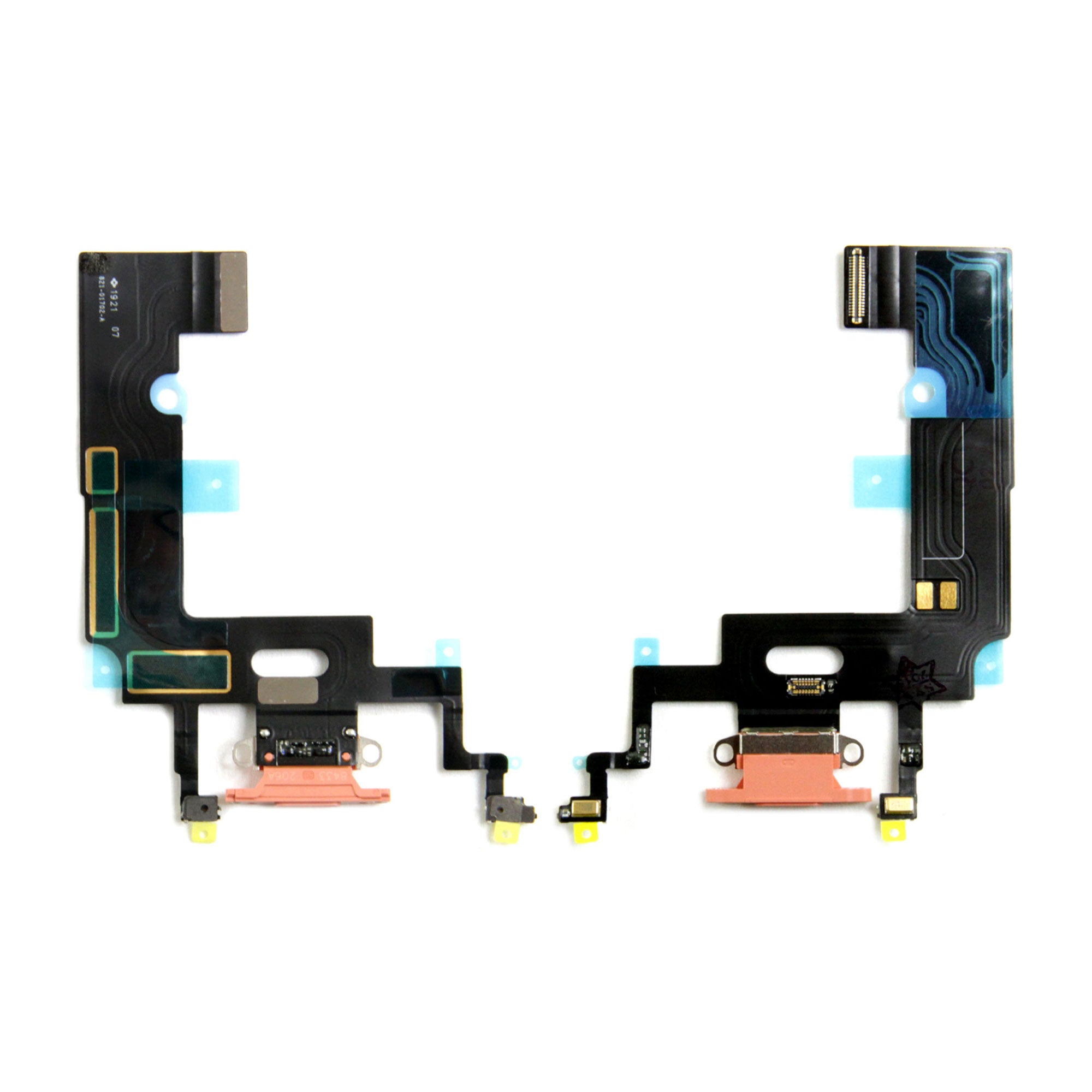 For Apple iPhone XR systeem opladen Flex Coral getrokken