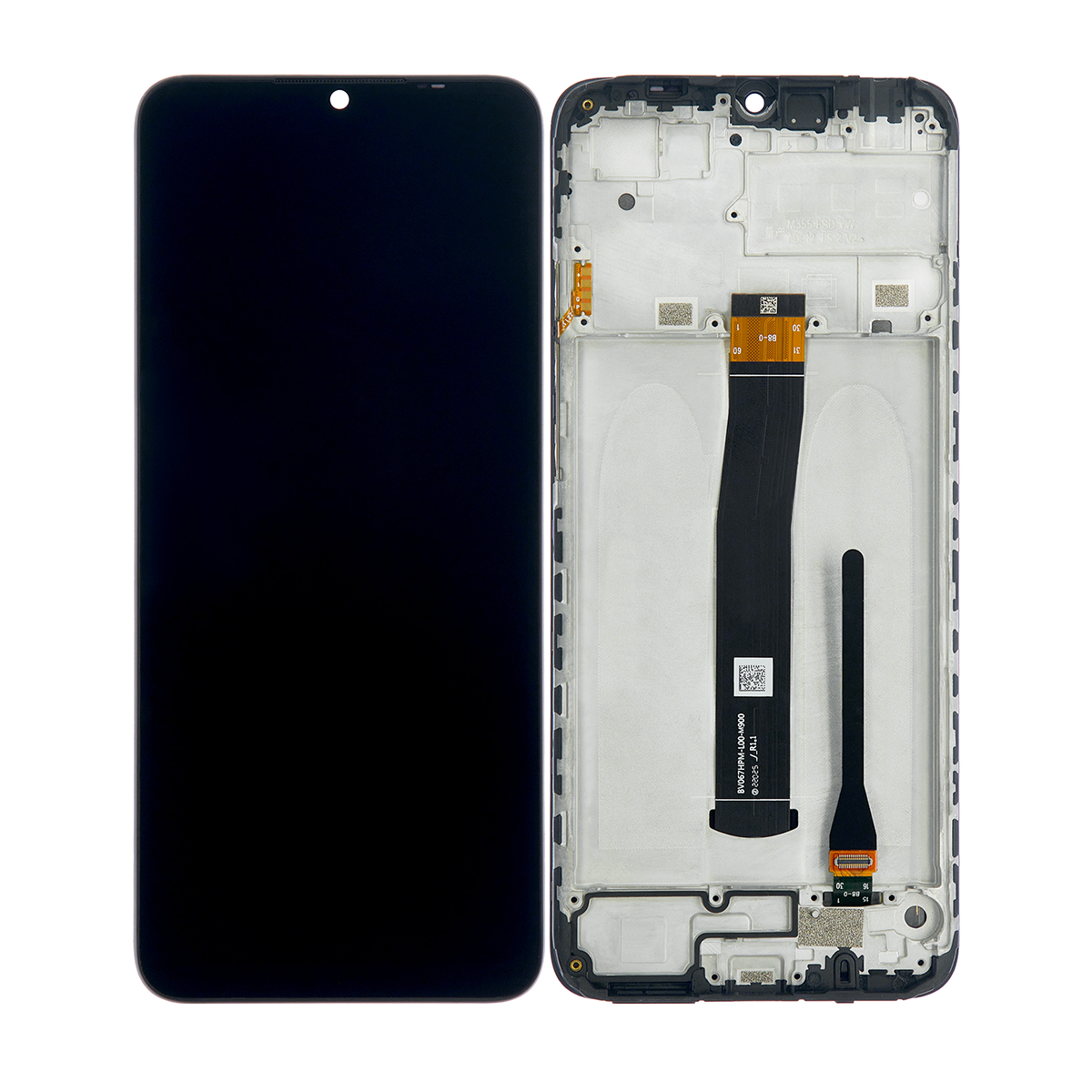 Xiaomi Redmi 10C-scherm en digitizer met frame grafietgrijs OEM