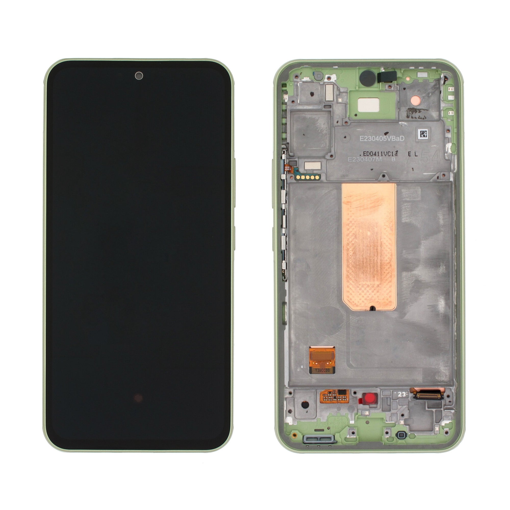 Samsung Galaxy A54 5G A546B Beeldscherm en Digitizer met Frame Lime Service Pack