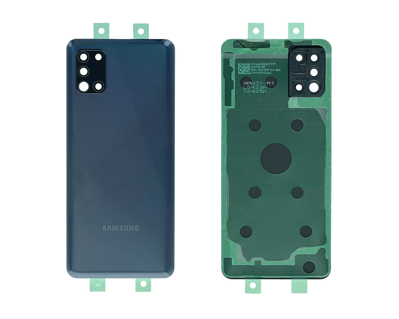 Samsung Galaxy A31 A315F achterkant met lensprisma Crush Black OEM