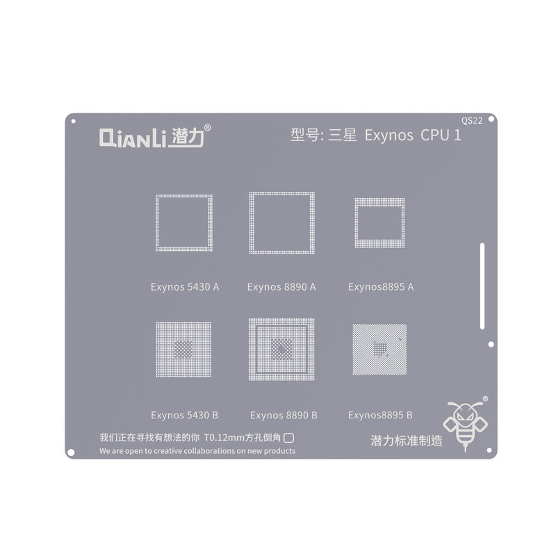 QIANLI Bumblebee Stencil QS22 For Samsung Exynos CPU 1
