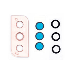 Samsung Galaxy S22 S901B Camera Lens Cover With Frame Pink Gold Original