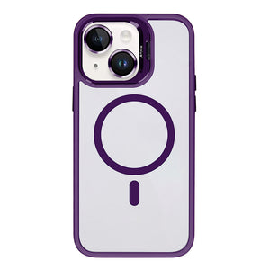Rixus Classic 03 Case With MagSafe Compatible For Apple iPhone 13 Deep Purple