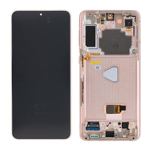 Samsung Galaxy S21 Plus 5G G996B Beeldscherm en Digitizer met Frame Fantoom Violet Service Pack