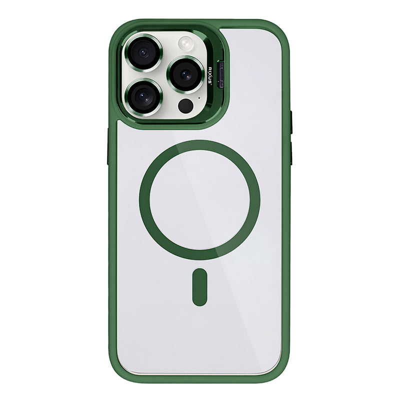 Rixus Classic 03 Case With MagSafe Compatible For Apple iPhone 13 Pro Dark Green
