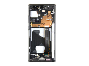 Samsung Galaxy Note 20 Ultra N985F, Ultra 5G N986B Beeldscherm en Digitizer met Frame Mystic Black Service Pack