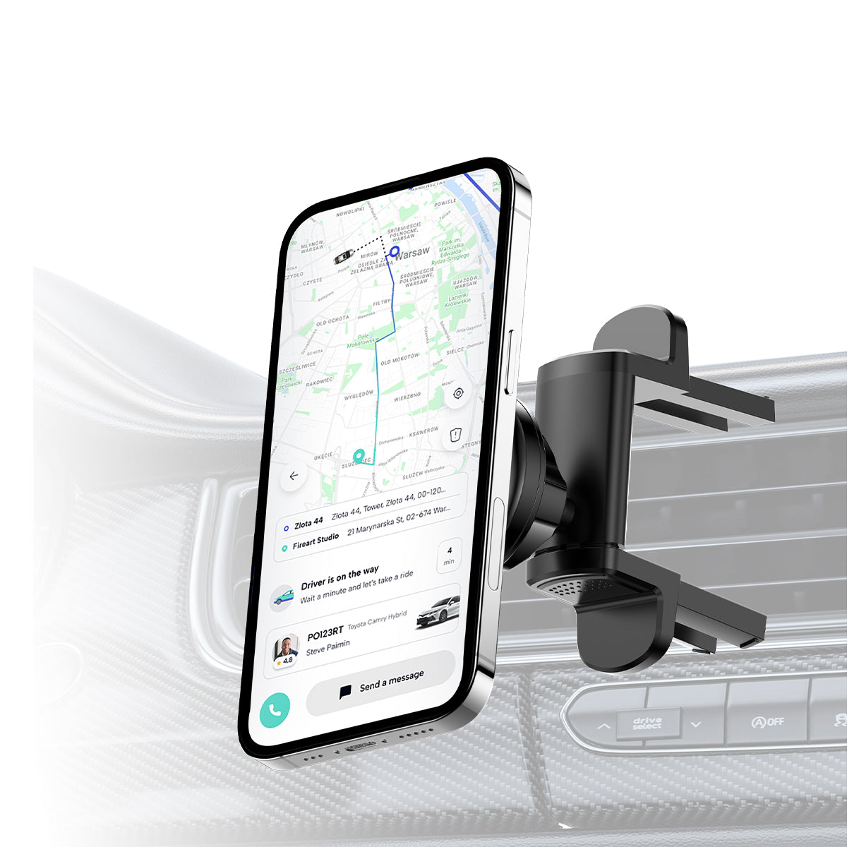 Rixus RXHM30 Universele Magnetische Houder voor Autoventilator Zwart