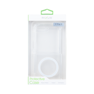 Rixus Clear Case With MagSafe Compatible For Samsung Galaxy Z Flip5