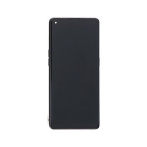 Oppo Find X5-scherm en digitizer met frame, zwart servicepakket