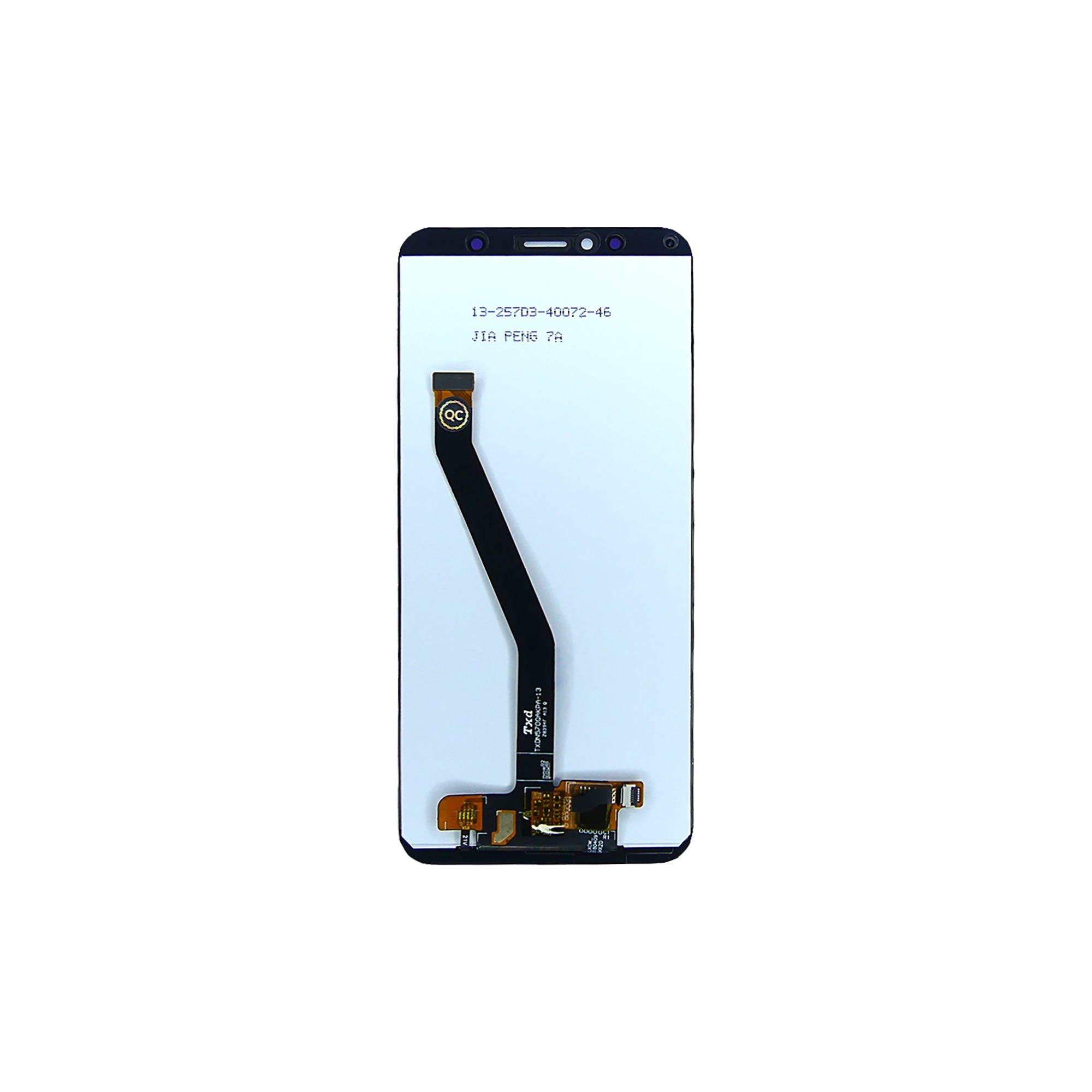 Huawei Honor 7A-scherm en digitizer zonder frame, zwart, OEM