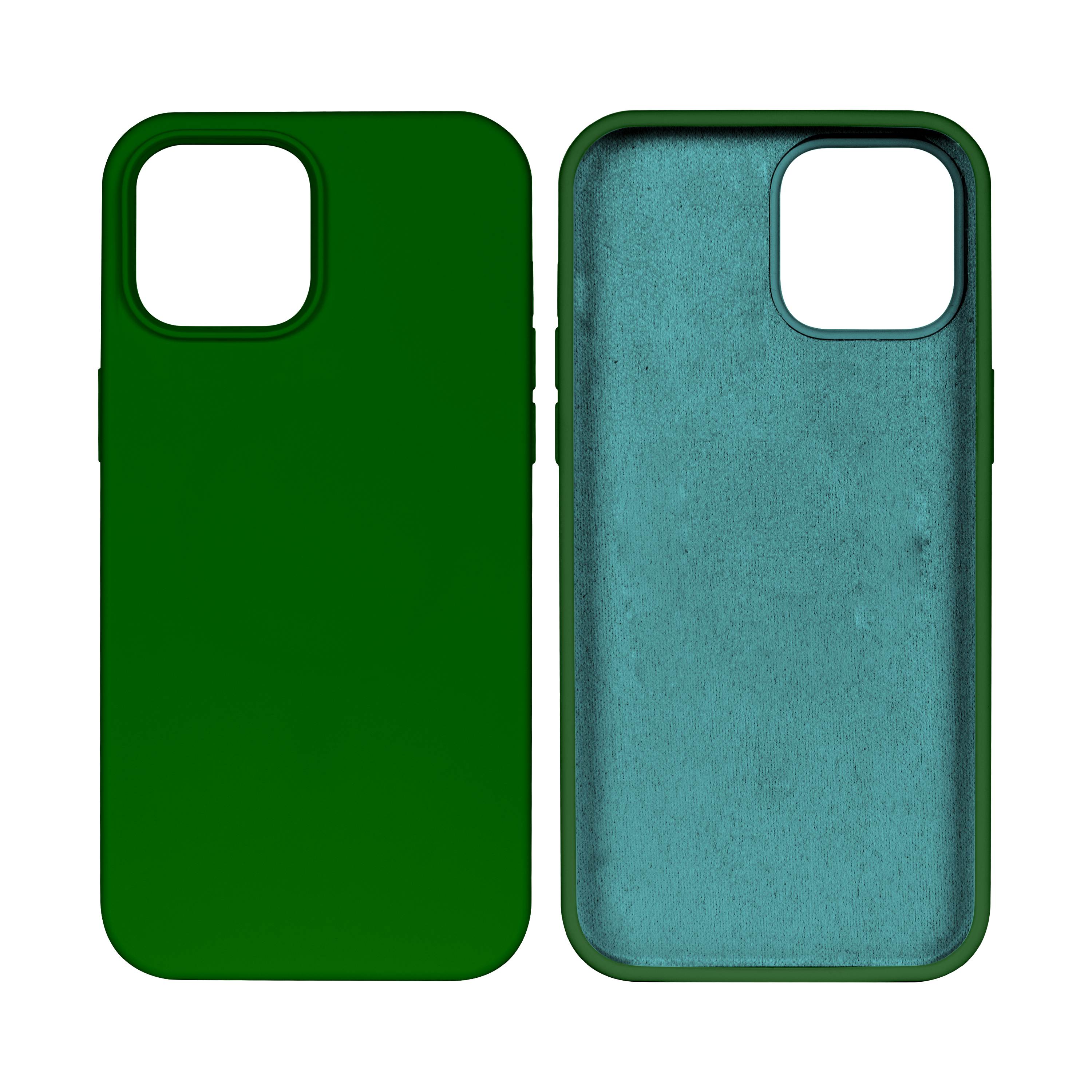 Rixus Zacht TPU Telefoonhoesje For Apple iPhone 15 Pro Donkergroen