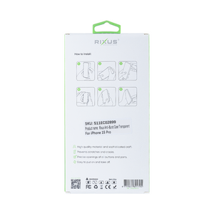 Rixus Anti-Barst Hoesje For Apple iPhone 15 Pro Transparant
