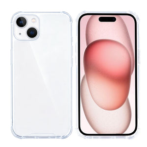 Rixus Anti-Barst Case For Apple iPhone 15 Transparant
