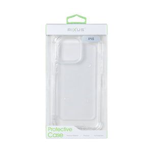 Rixus Anti-Barst Case For Apple iPhone 15 Transparant