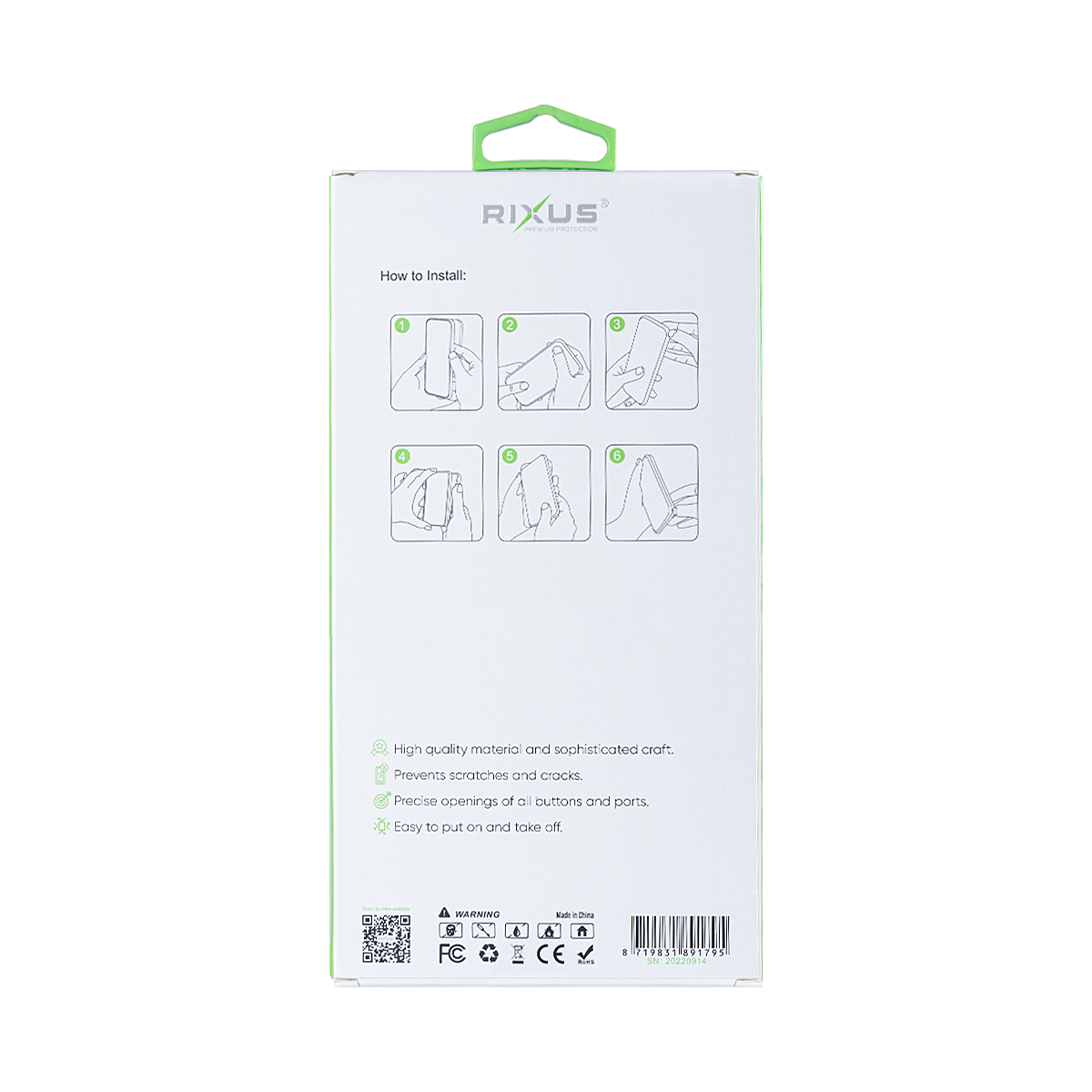 Rixus Anti-Barst Hoesje For Apple iPhone 15 Plus Transparant