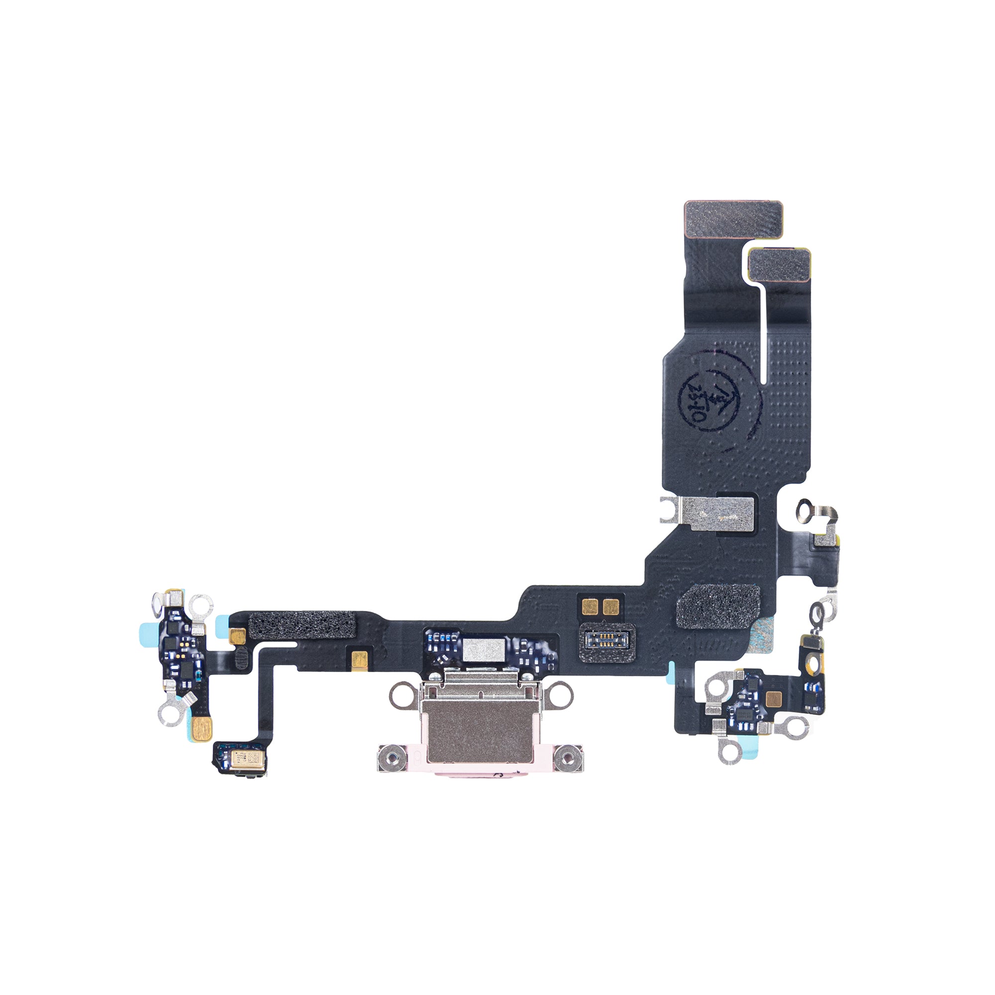 For Apple iPhone 15 Systeem Opladen Flex Roze Getrokken