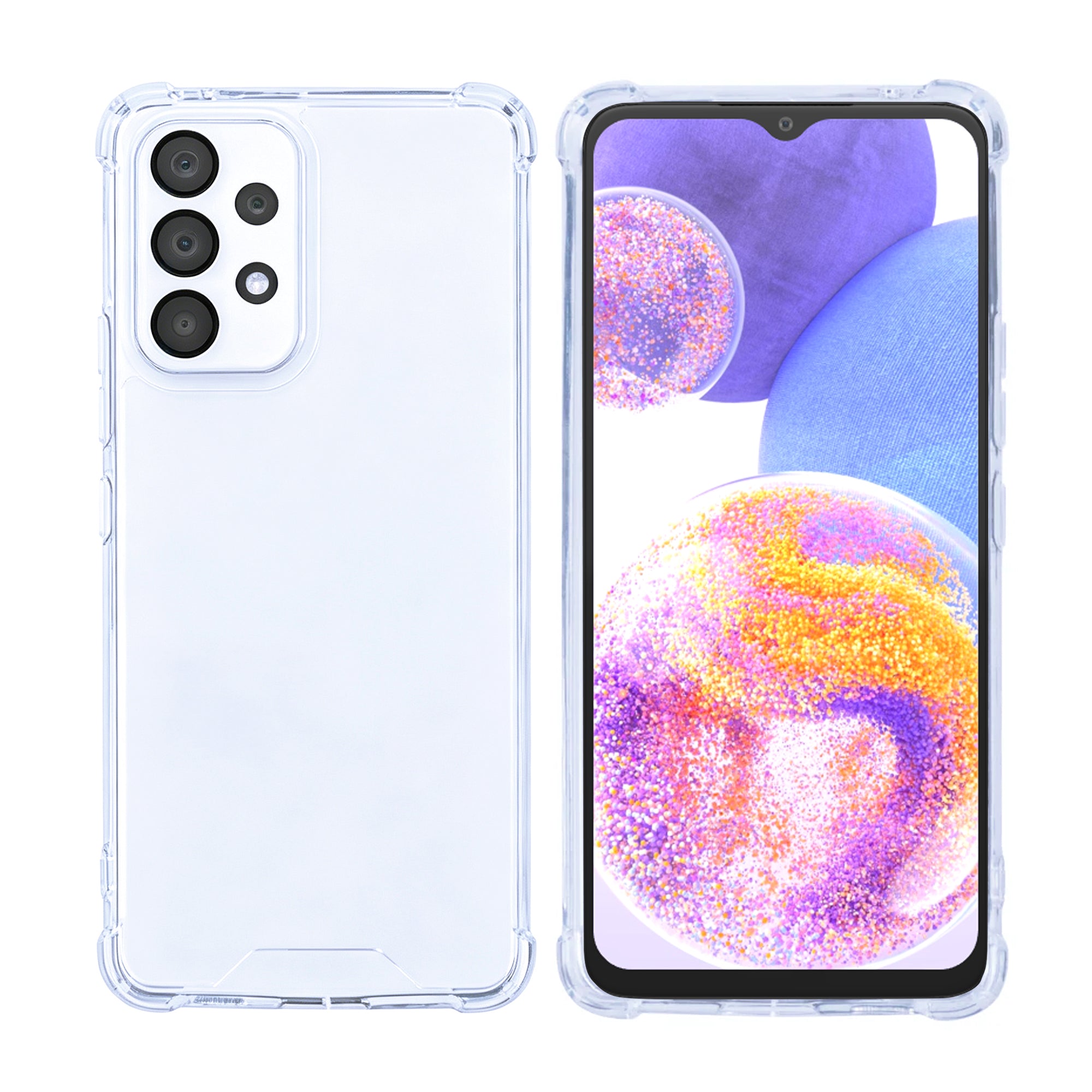 Rixus Anti-Barst Hoesje Voor Samsung Galaxy A23 Transparant