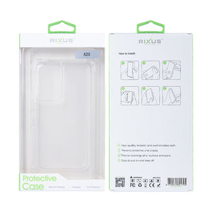 Rixus Anti-Barst Hoesje Voor Samsung Galaxy A23 Transparant