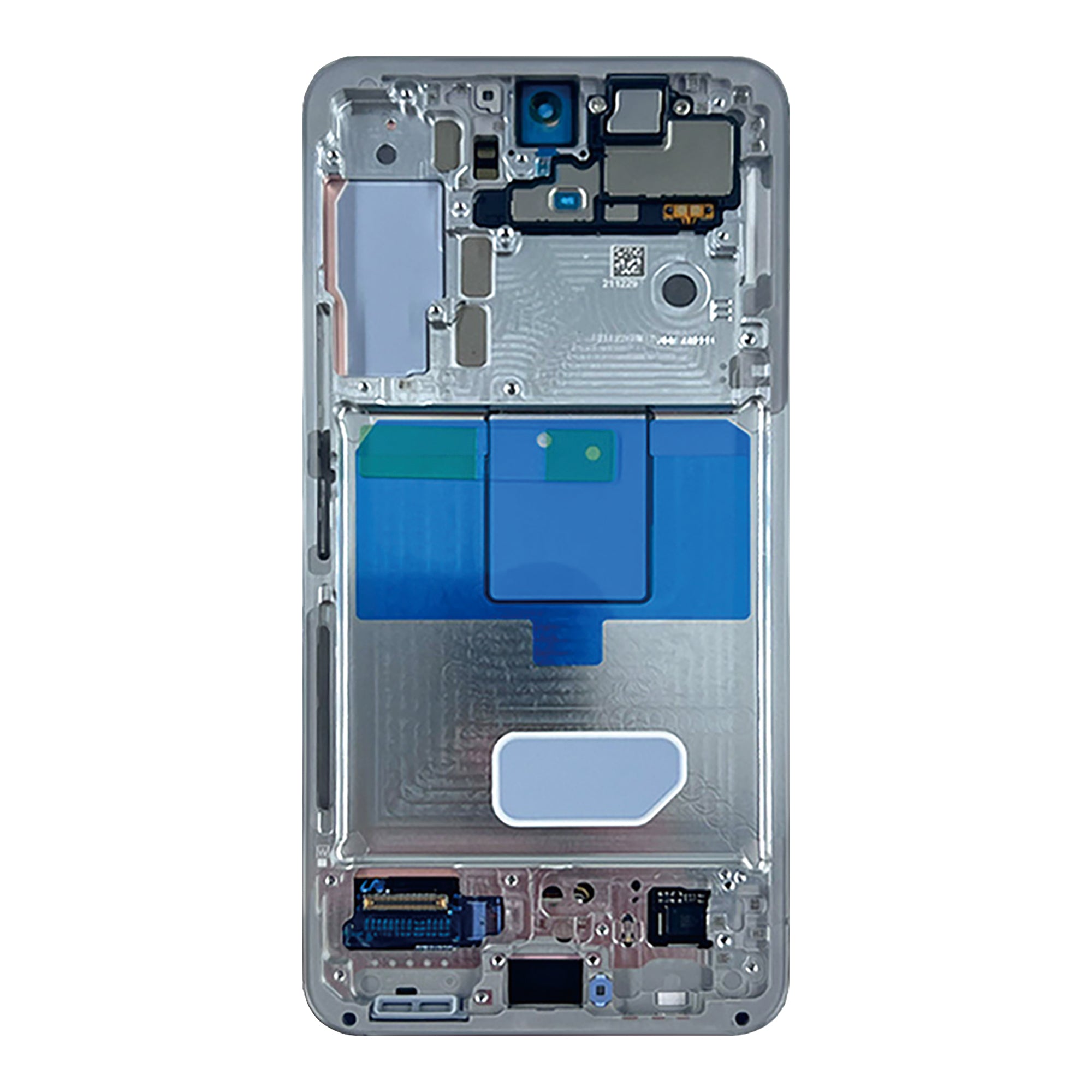 Samsung Galaxy S22 S901B Beeldscherm en Digitizer met Frame Fantoom Wit, Crème, Hemelsblauw Service Pack