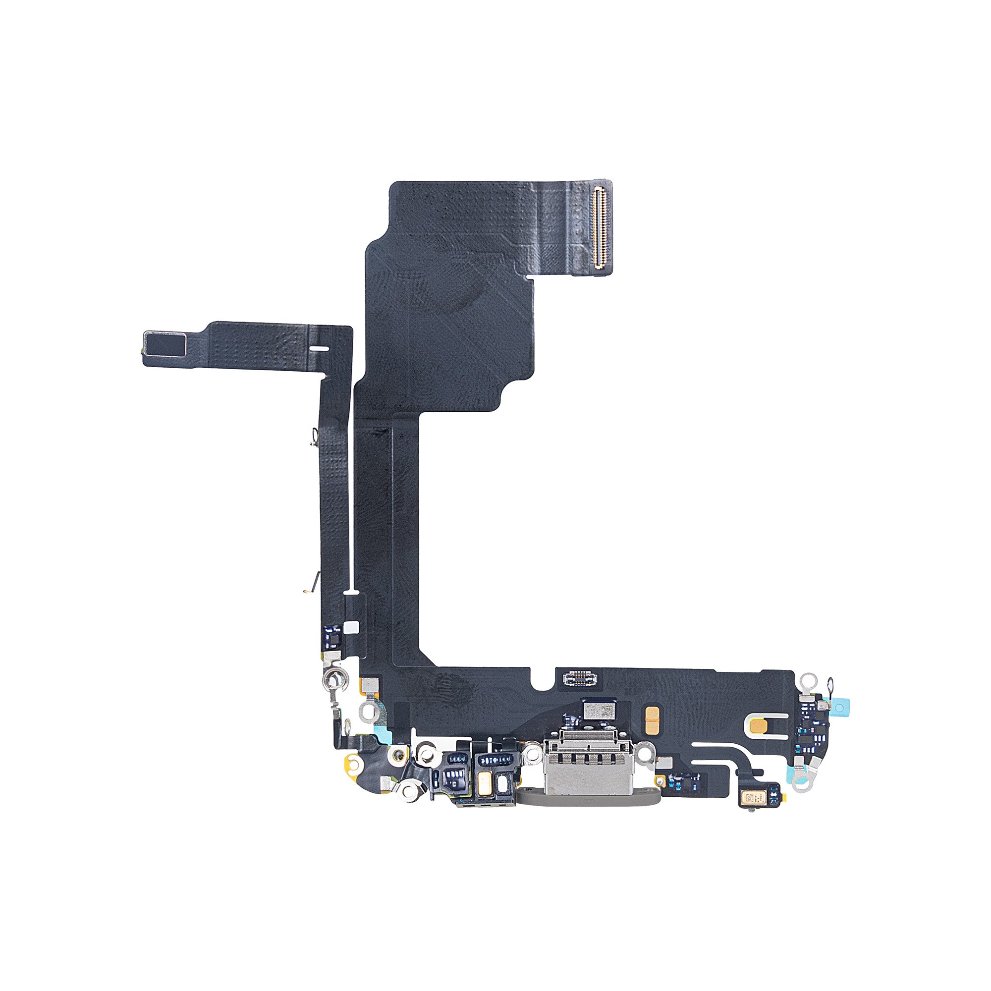 For Apple iPhone 15 Pro Systeem Opladen Flex Natuurlijk Titanium Getrokken