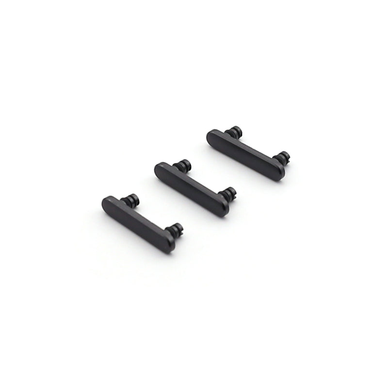 For Apple 8, iPhone SE (2020) Stroom- en volumeknopset zwart OEM (3 stuks)