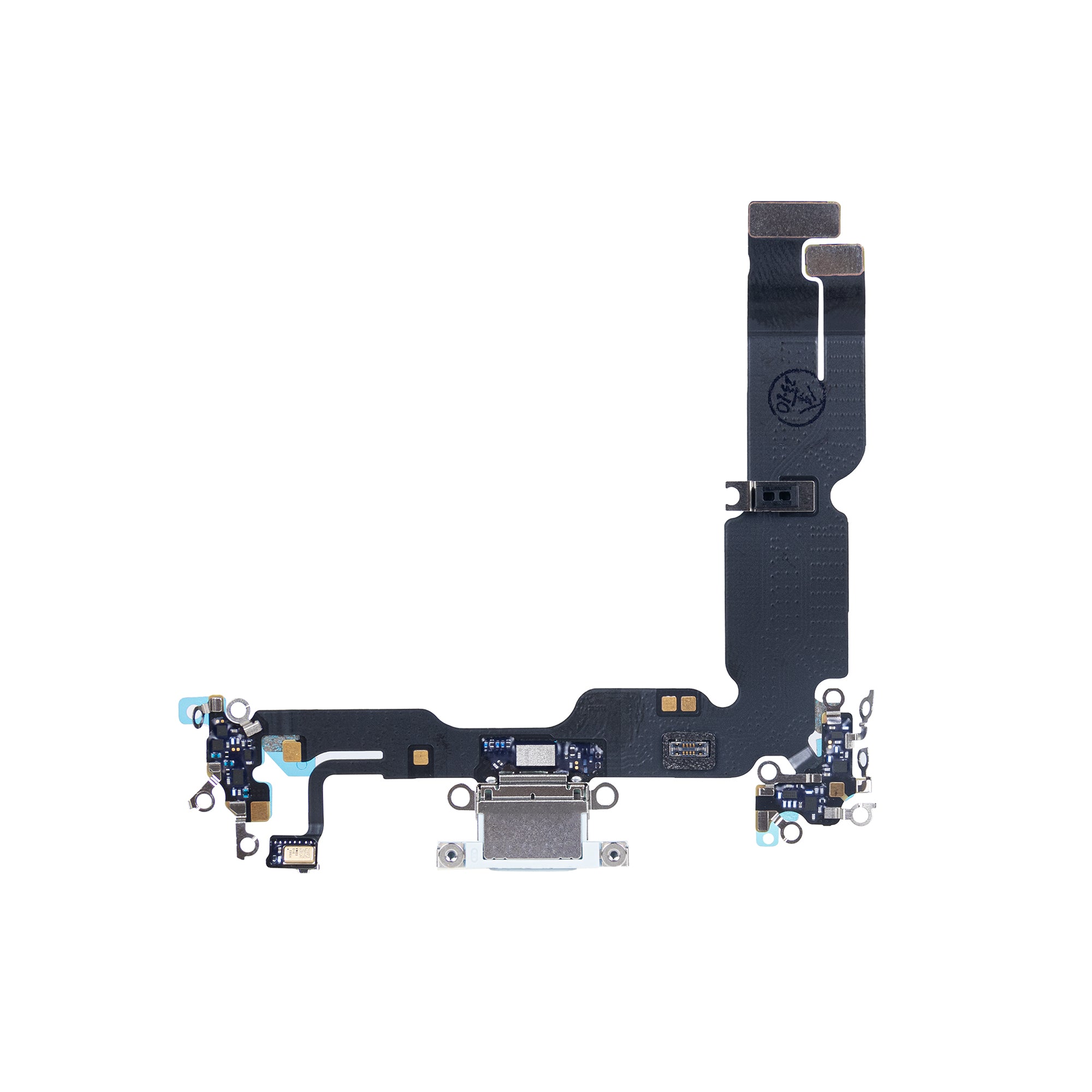 For Apple iPhone 15 Plus Systeem Opladen Flex Blauw Getrokken