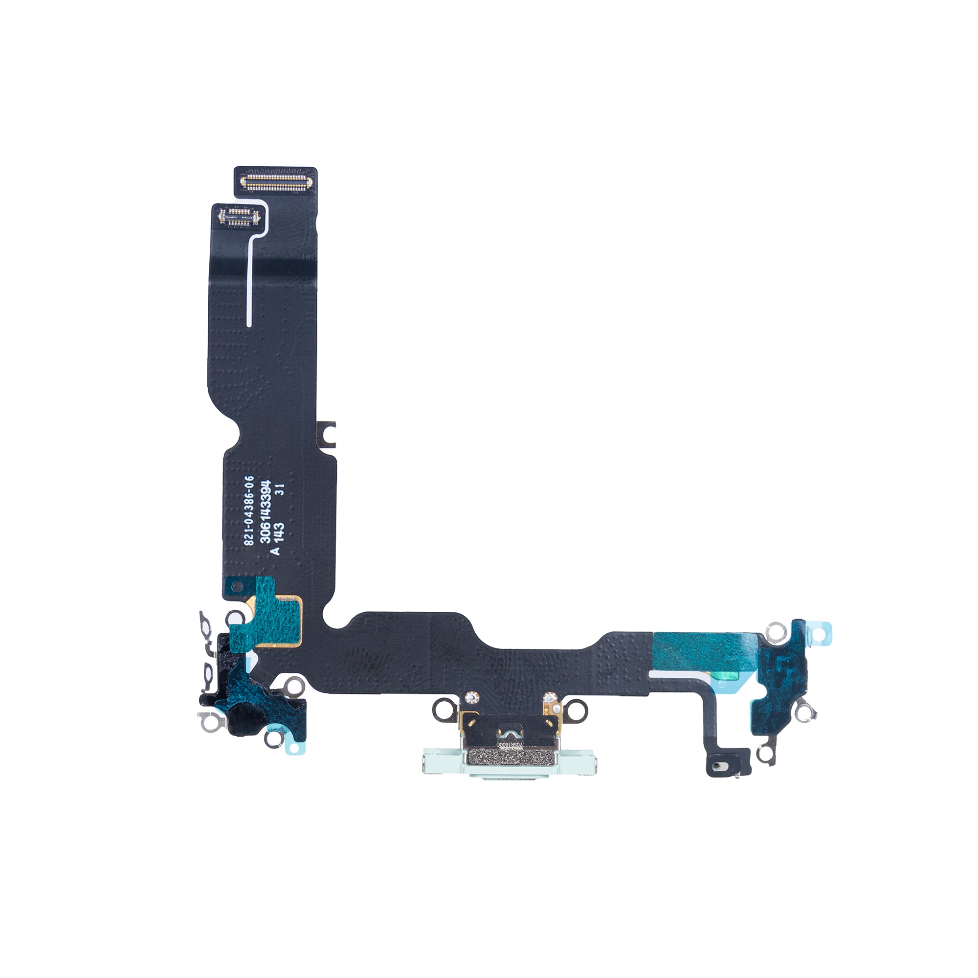 For Apple iPhone 15 Plus Systeem Opladen Flex Groen Getrokken