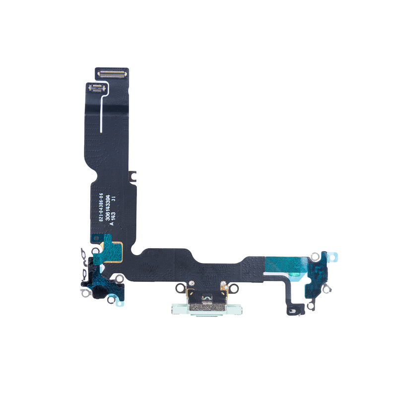 For Apple iPhone 15 Plus Systeem Opladen Flex Groen Getrokken