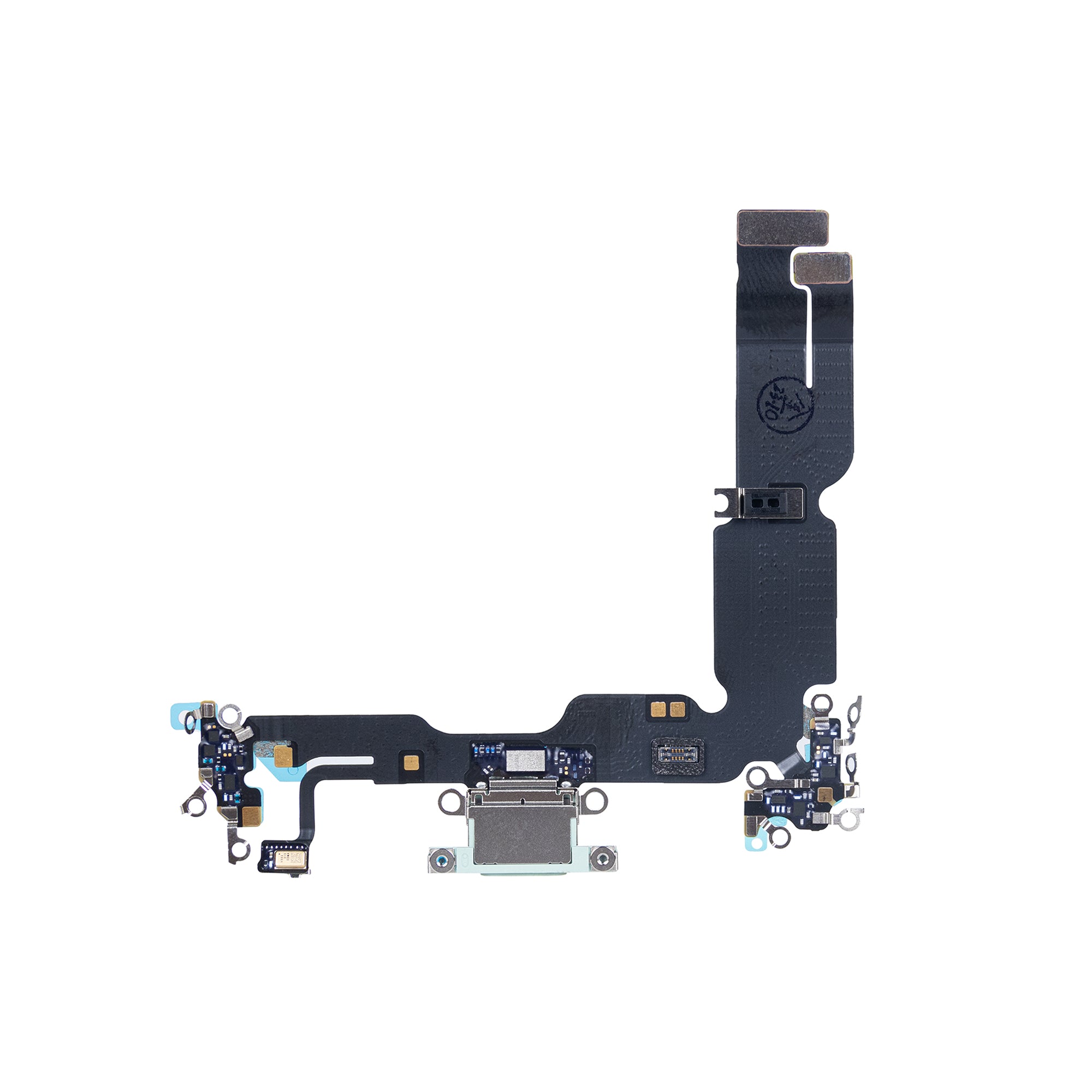 For Apple iPhone 15 Plus Systeem Opladen Flex Groen Getrokken