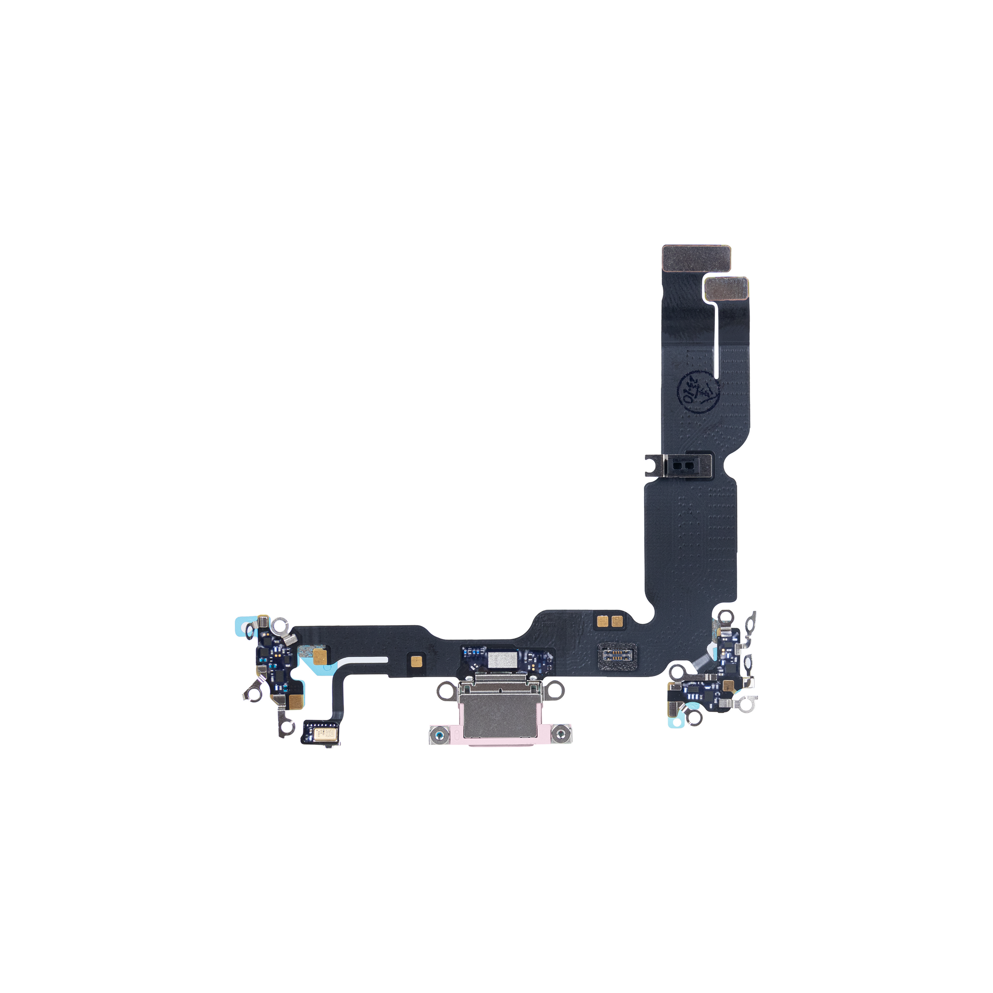 For Apple iPhone 15 Plus Systeem Opladen Flex Roze Getrokken
