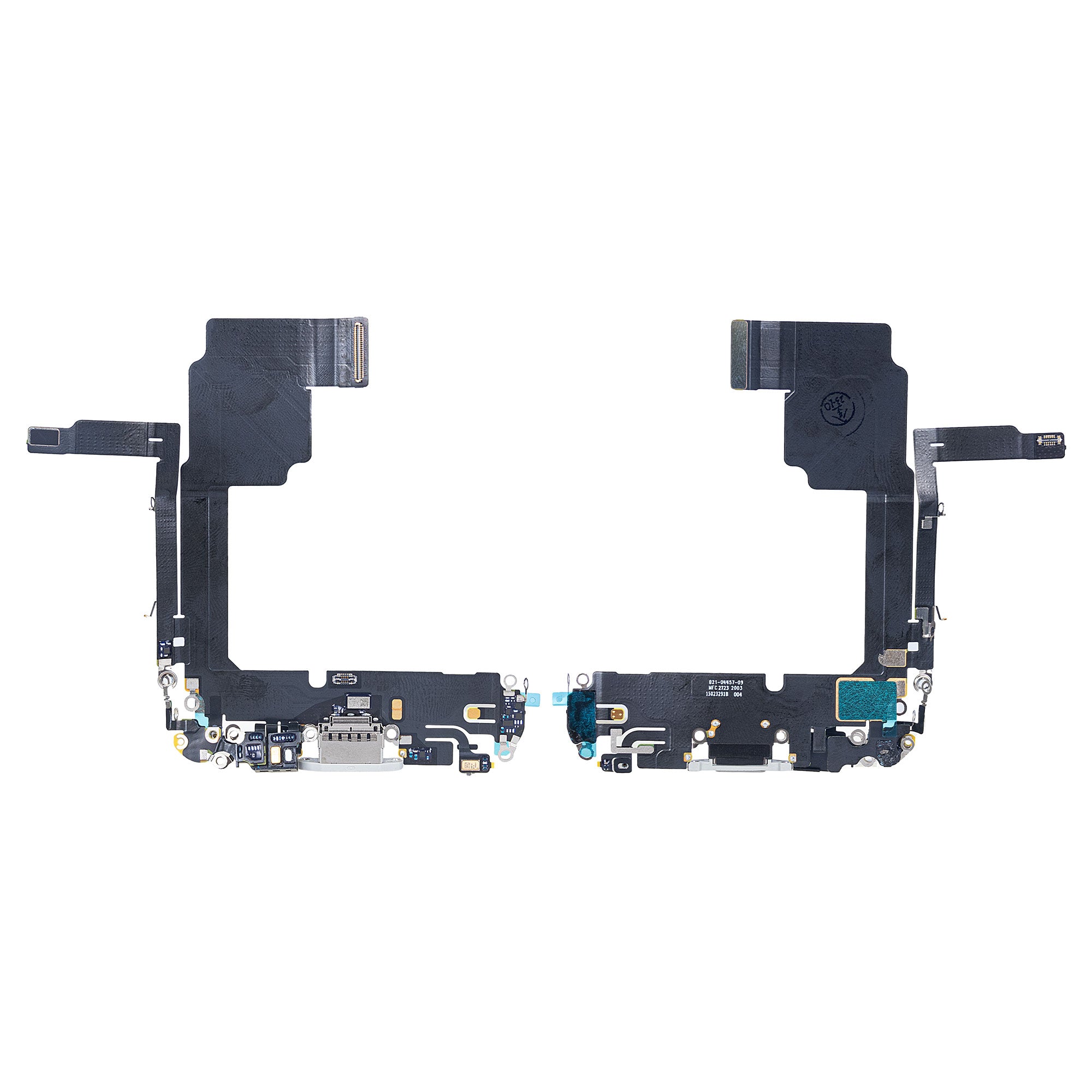 For Apple iPhone 15 Pro Max Systeem Opladen Flex Wit Titanium Getrokken