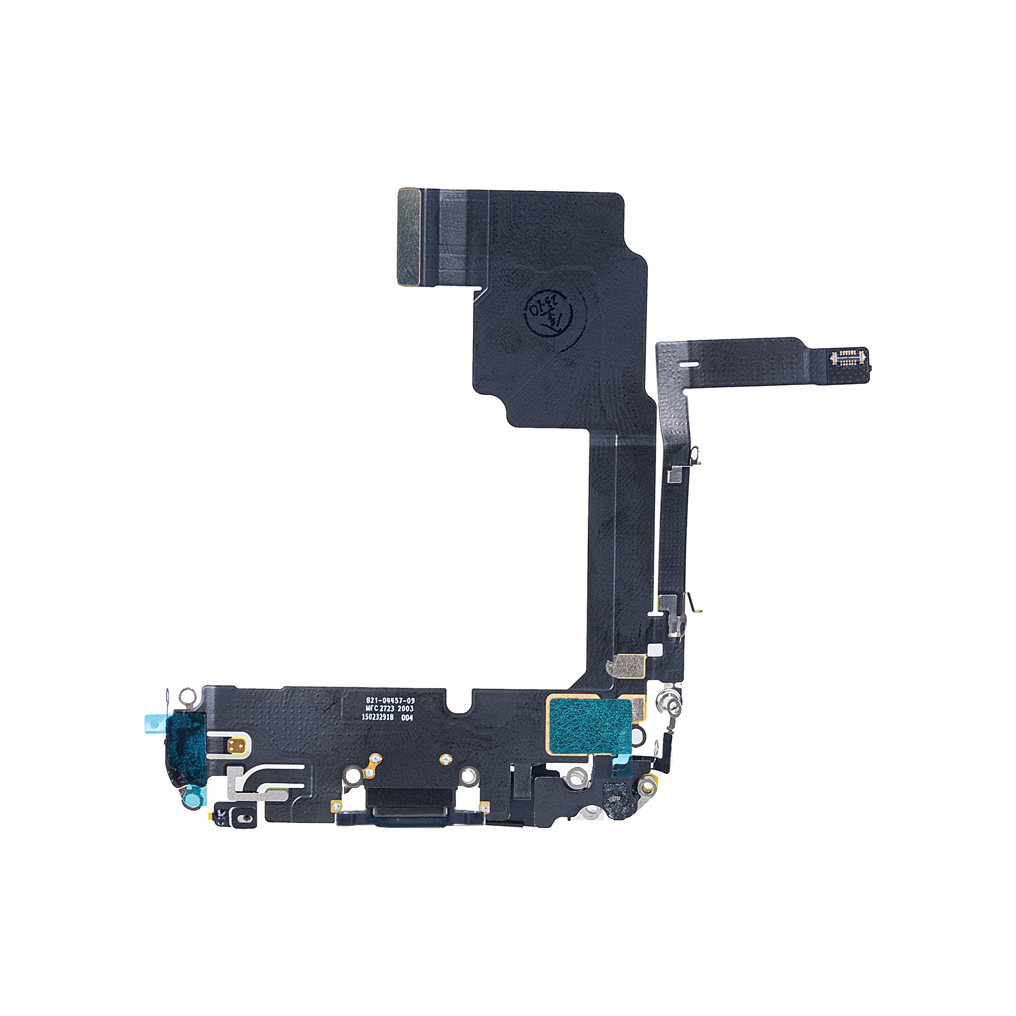 For Apple iPhone 15 Pro Systeem Opladen Flex Zwart Titanium Getrokken