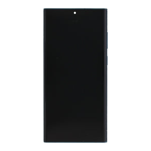 Samsung Galaxy S22 Ultra S908B Beeldscherm en Digitizer met Frame Green Service Pack