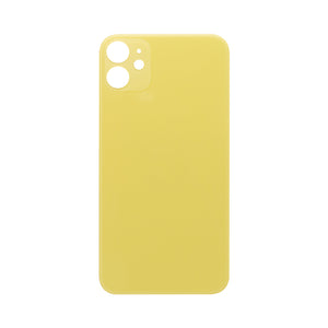 For Apple 11 achterglas, vergroot cameraframe geel compatibel