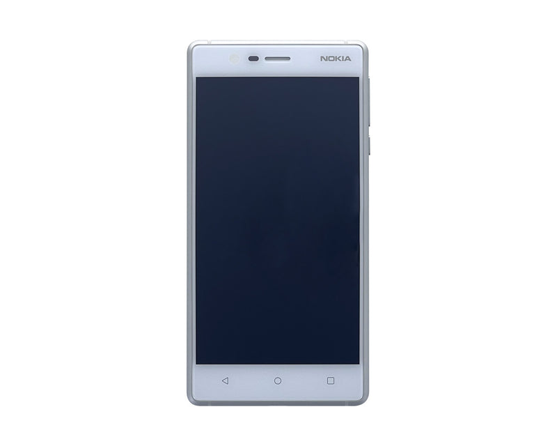 Nokia 3 Scherm en Digitizer Met Frame Wit OEM