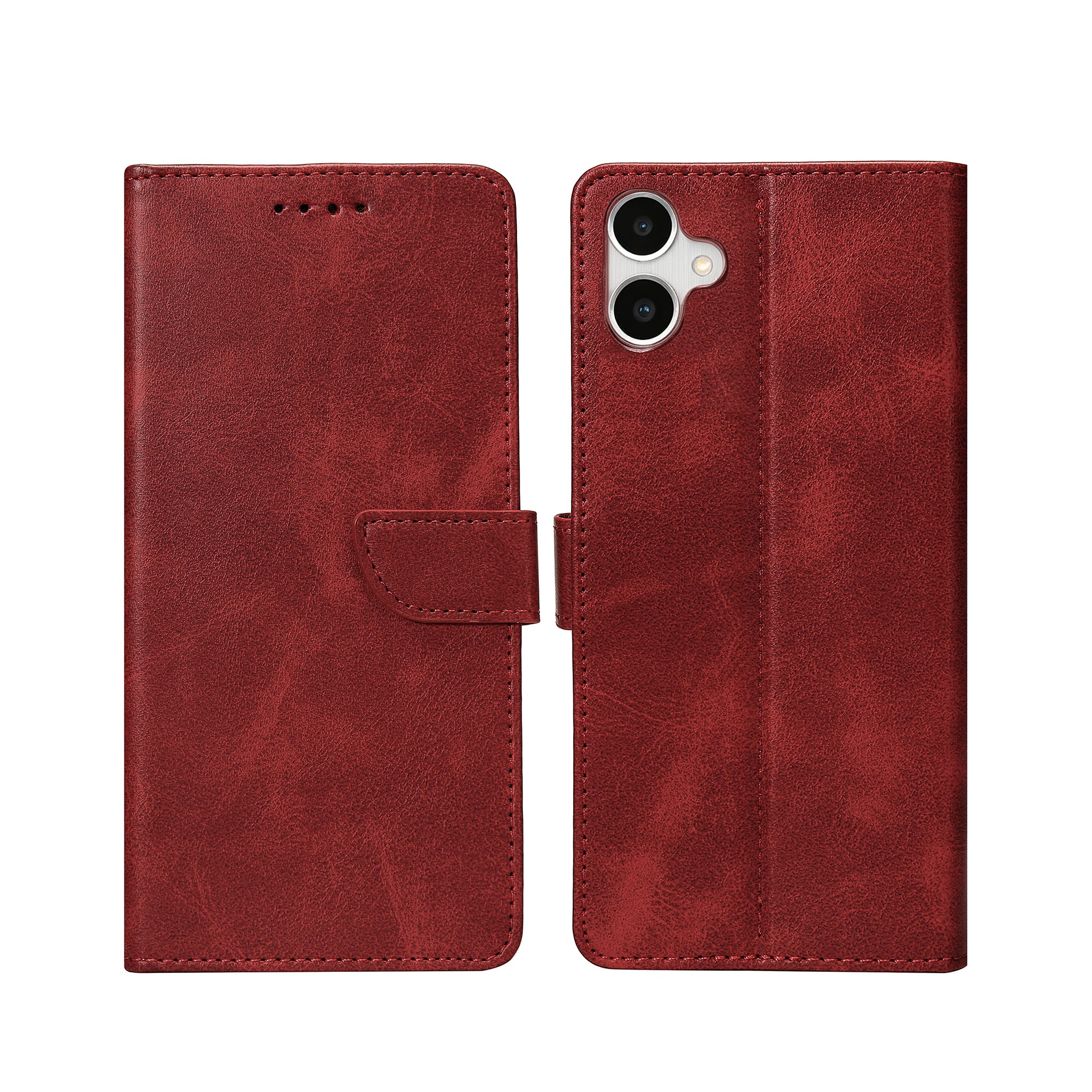 Rixus Boekhoesje Voor Samsung Galaxy A05 Donkerrood