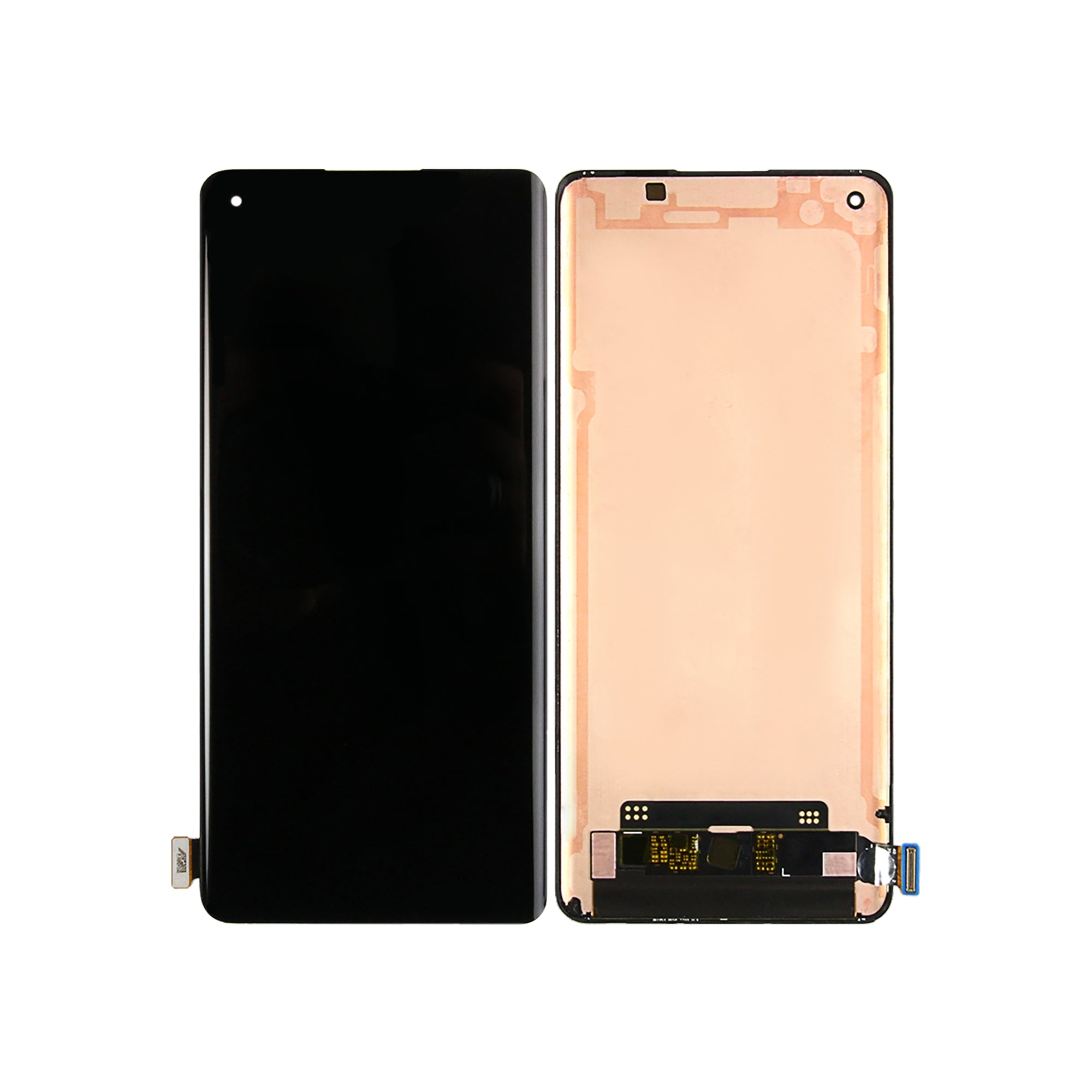 Oppo Reno 6 Pro 5G-scherm en digitizer zonder frame, zwart, OEM