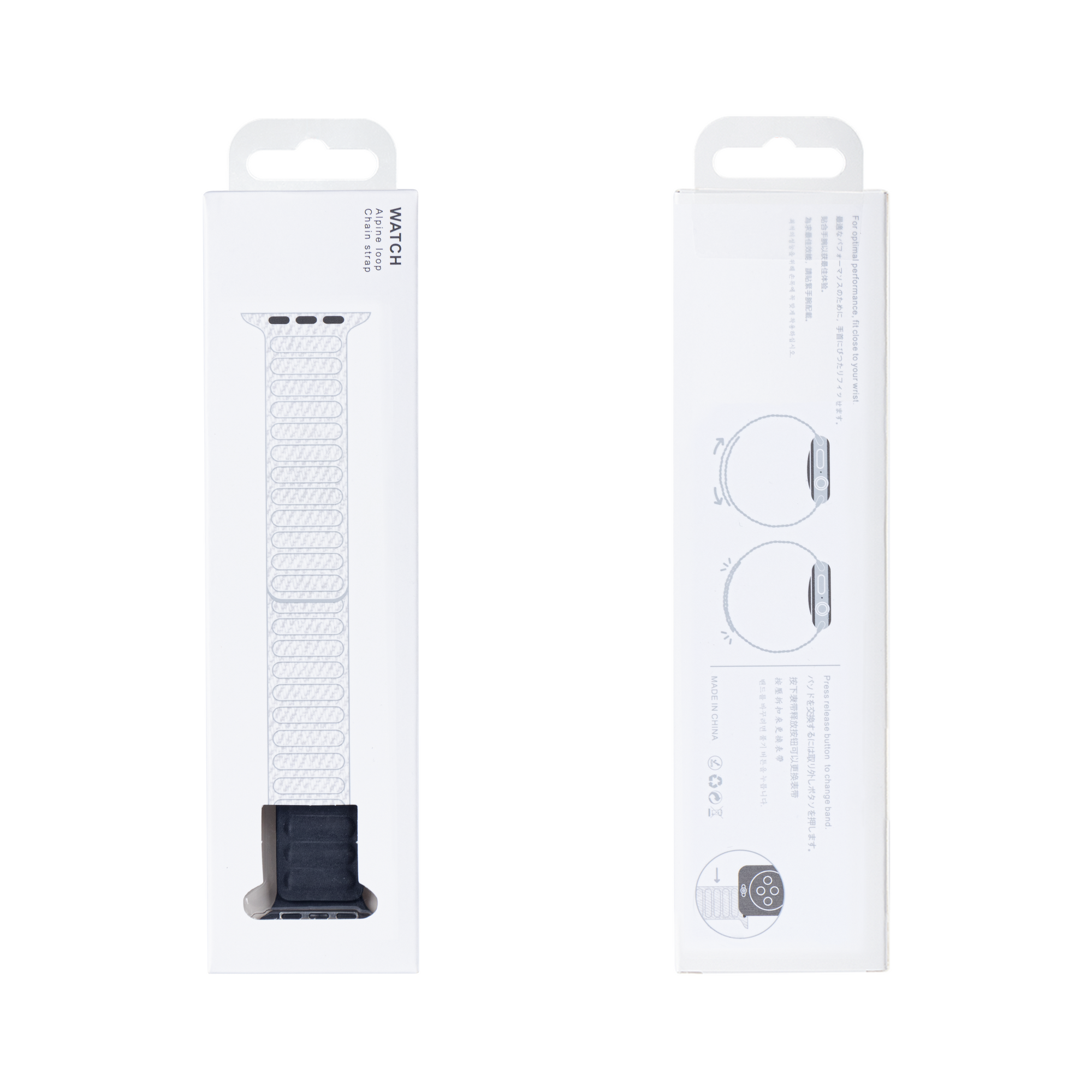 Magnetische koppeling For Apple 38 mm, 40 mm, 41 mm donkergrijs verkoopdoos