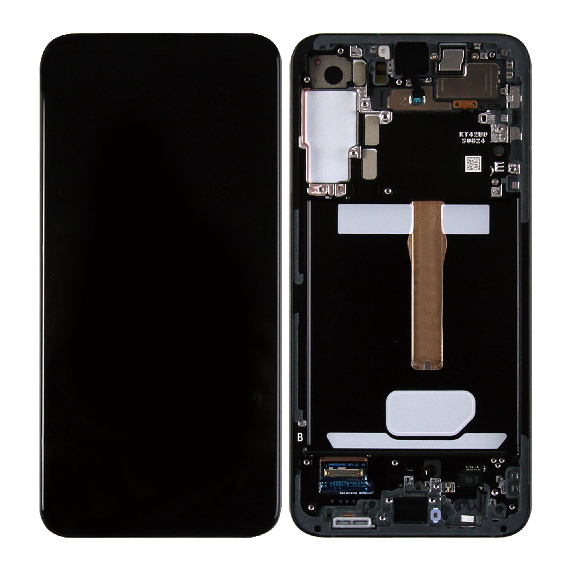 Samsung Galaxy S22 Plus S906B Beeldscherm en Digitizer met Frame Graphite Service Pack