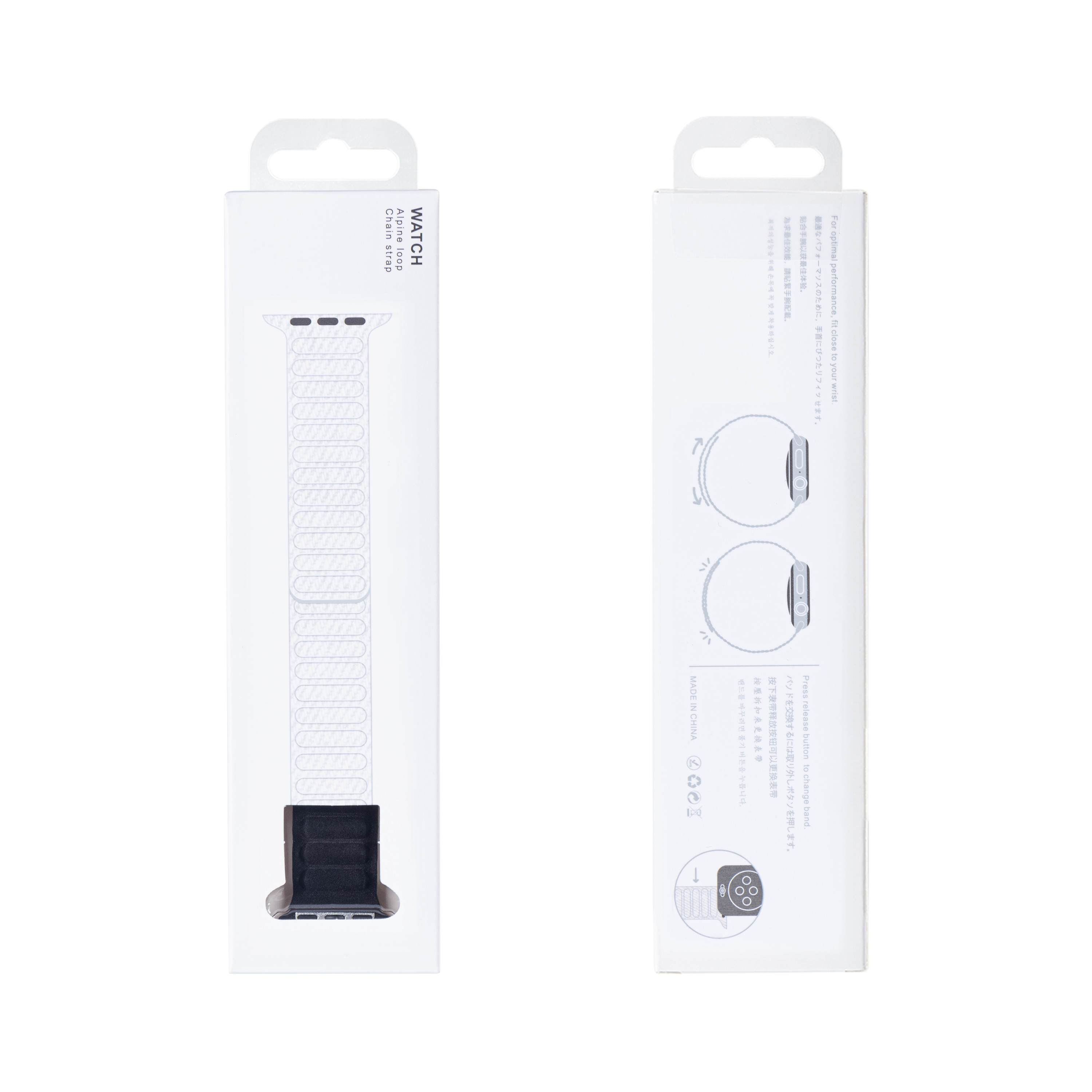 Magnetische koppeling For Apple 38 mm, 40 mm, 41 mm Zwart Verpakking