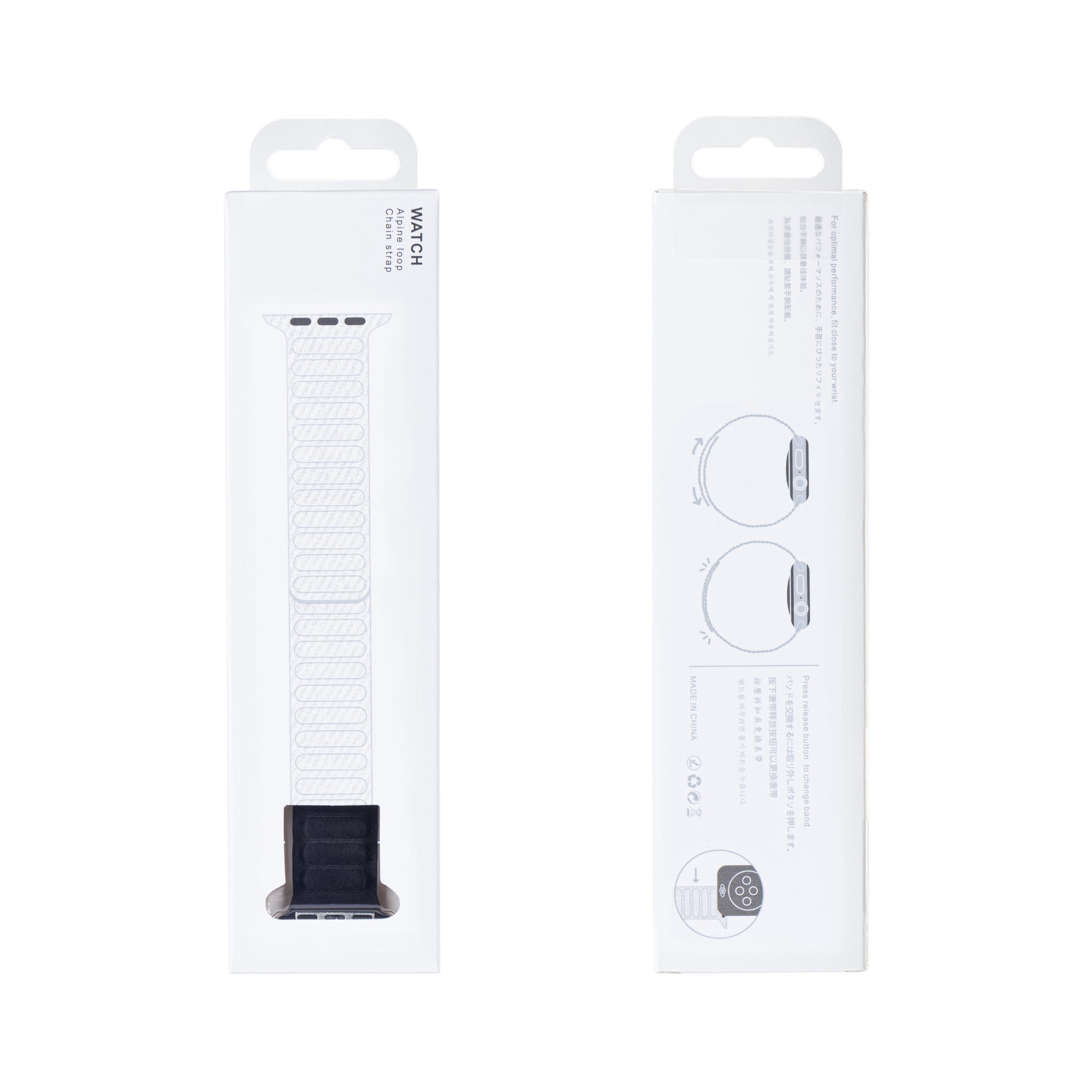 Magnetische koppeling For Apple 38 mm, 40 mm, 41 mm Zwart Verpakking